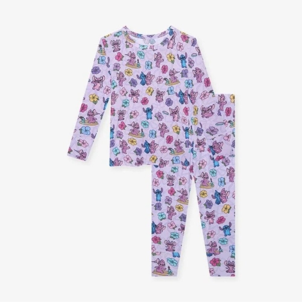 NEW Posh Peanut Tropical Angel Size 5T-6T Disney Lilo & Stitch Pajama Set 2 Pc